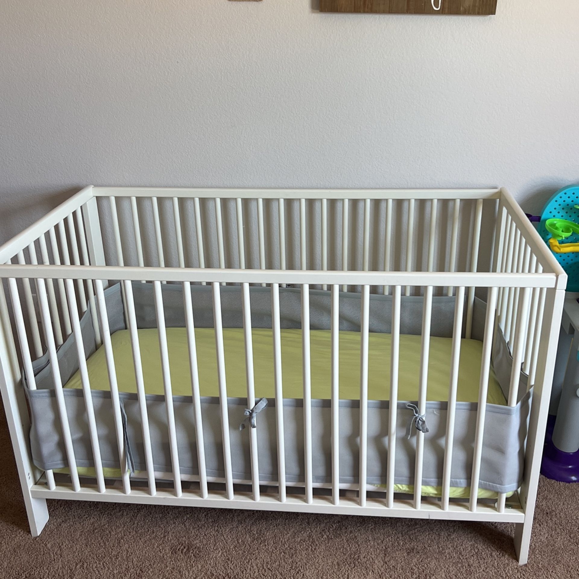 Crib, Changing Table, Crib Mattress, Changing Table Pad