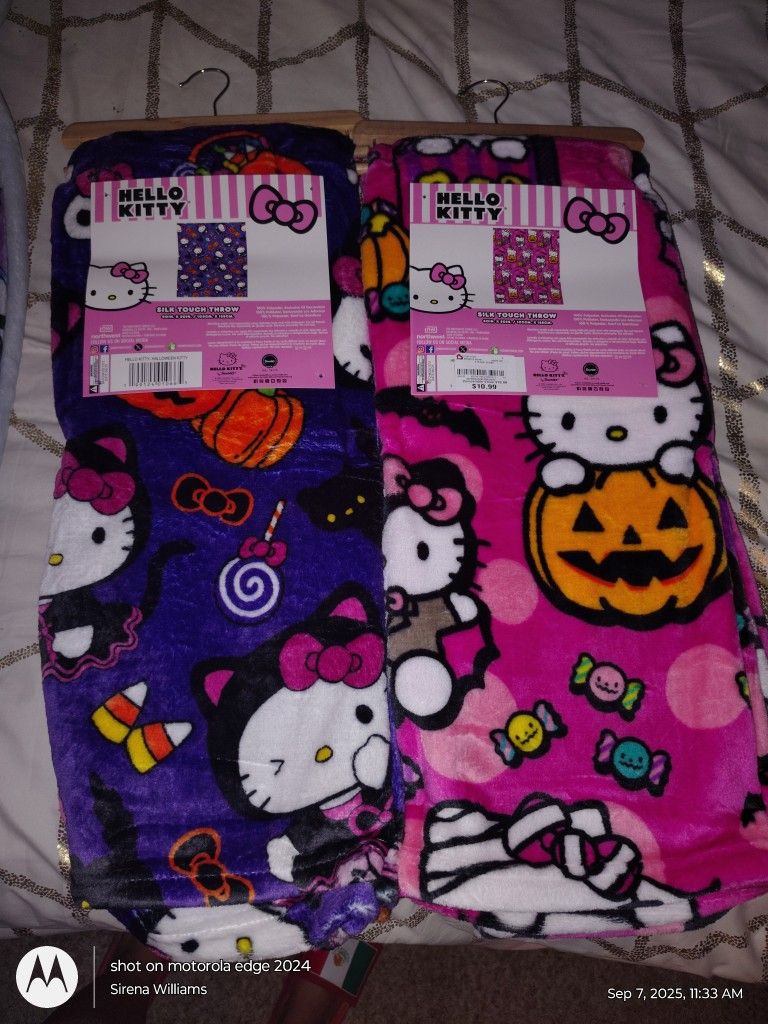 Toddler Halloween Blankets Hello Kitty