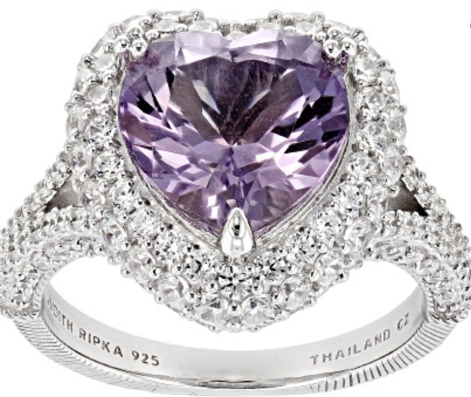 Judith Ripka Amethyst Romance Heart Ring