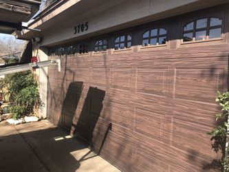Garage door.