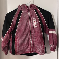 Vintage Oklahoma Sooners Youth Starter Jacket XS 4/5