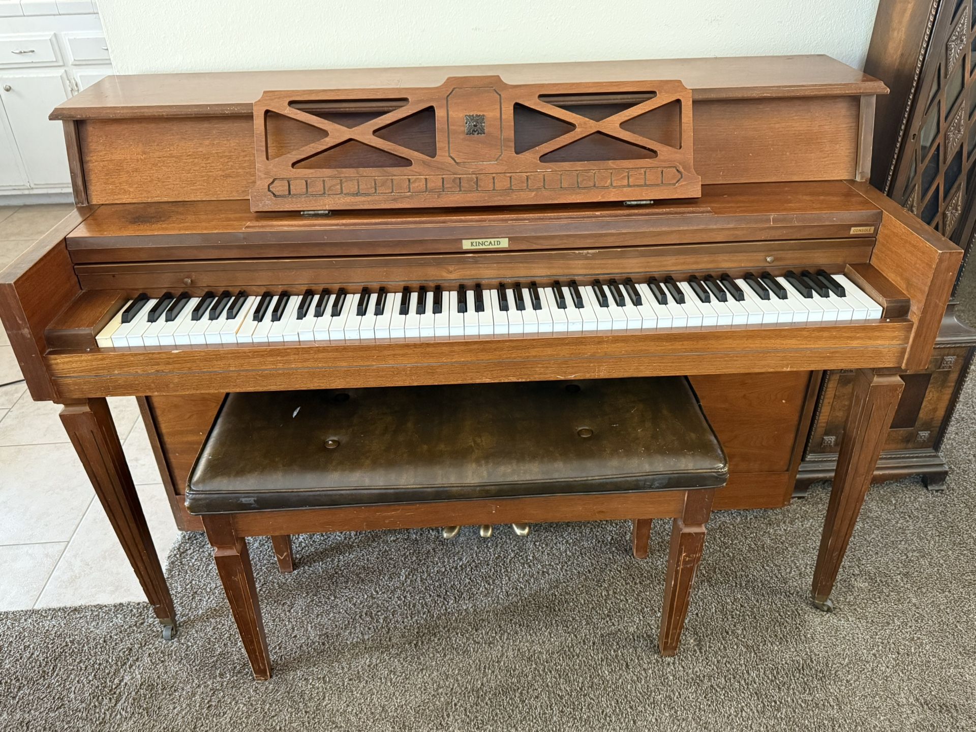 Kincaid Console Piano & Bench