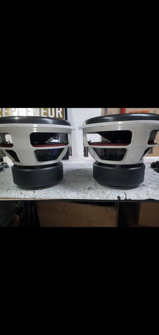 Pair Of Crossfire C7 12" Subwoofers