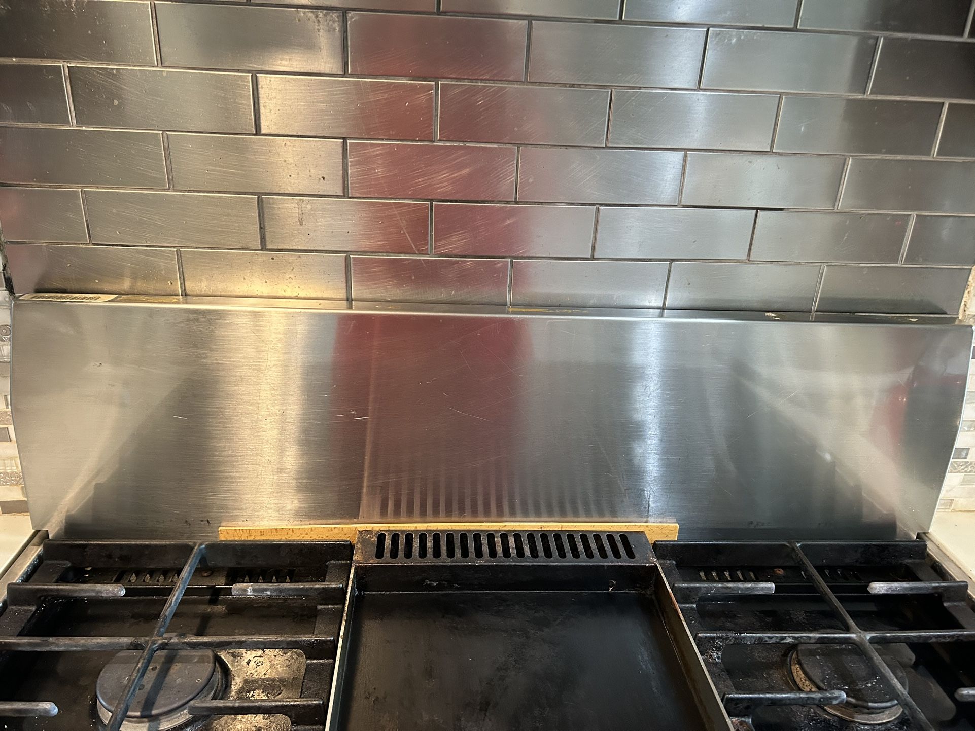 Stainless Steel Range Backguard Only