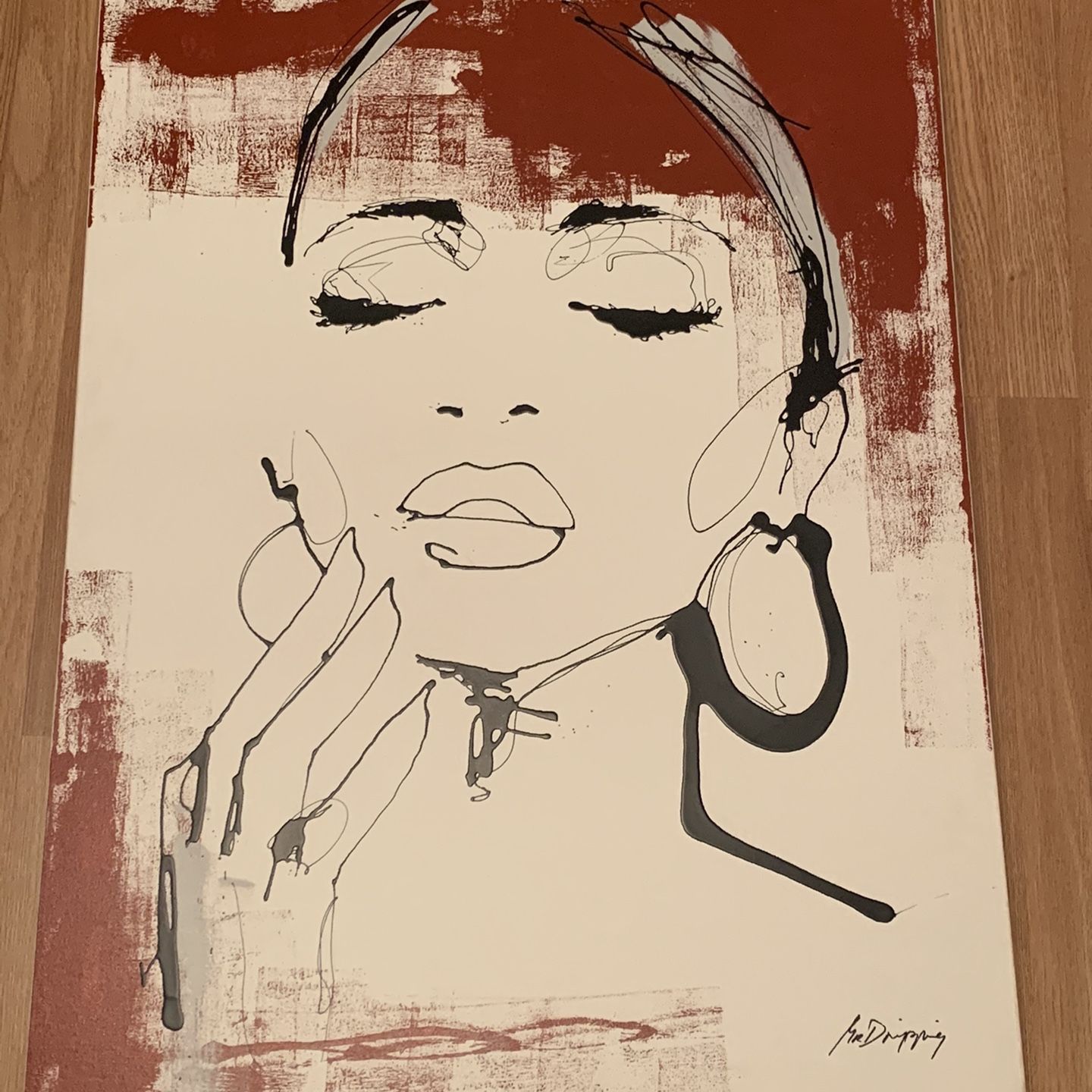 “Mr Dripping” Painting 40”x30”
