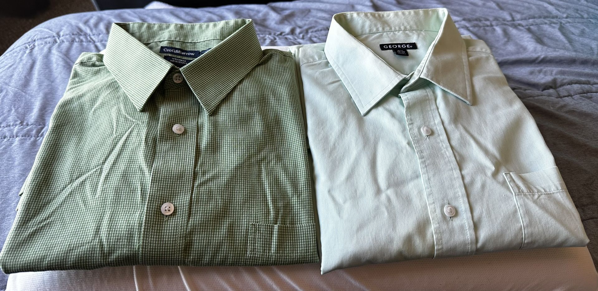 Men’s Dress Shirt Bundle – Size XL Includes: George (XL) & Croft & Barrow Classic Fit (XL)