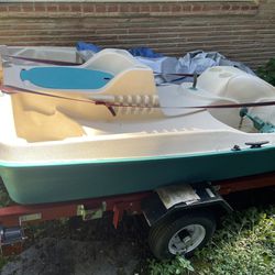 Pedal Boat And Trailer