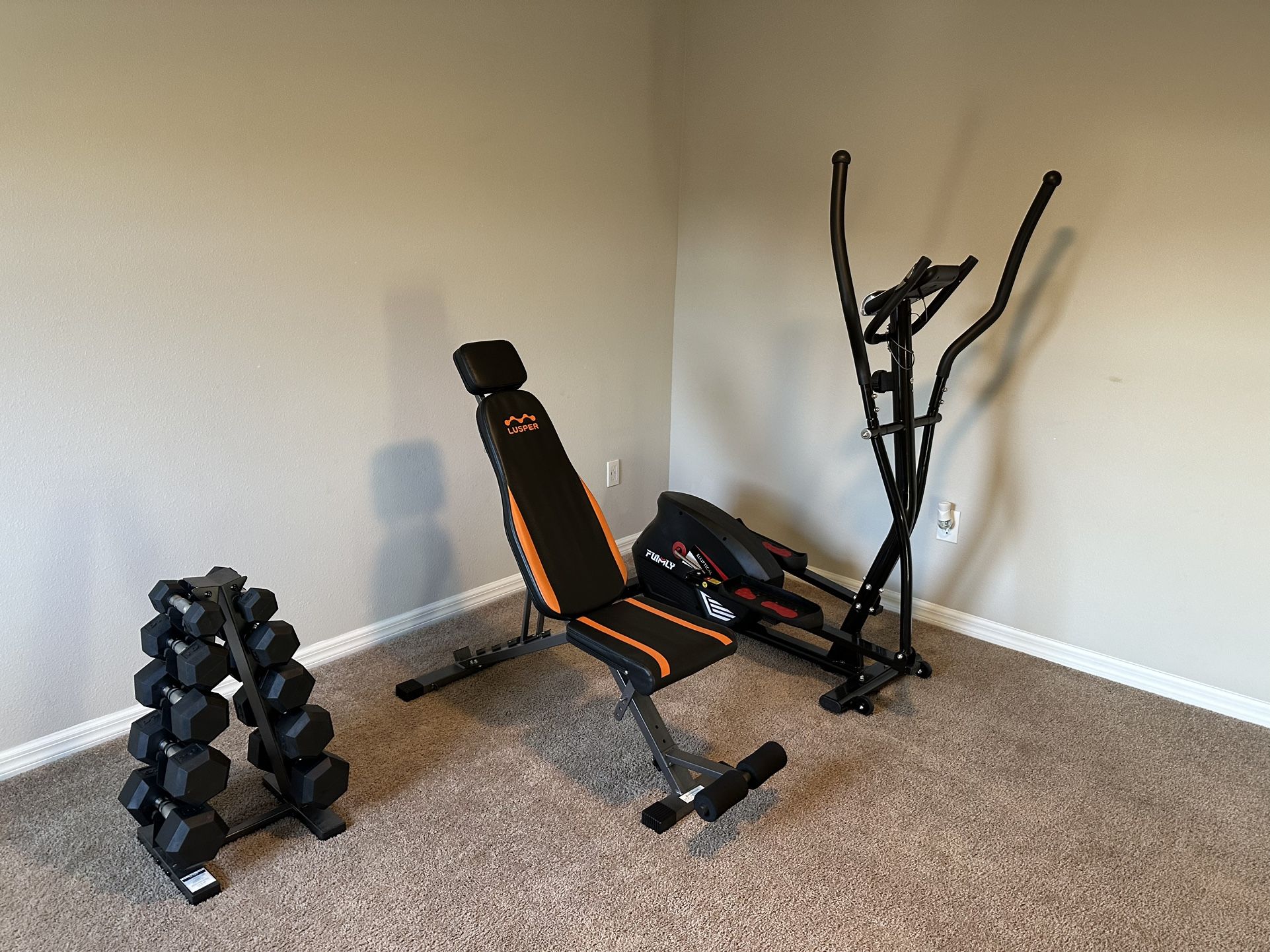 Elliptical,weights,bench