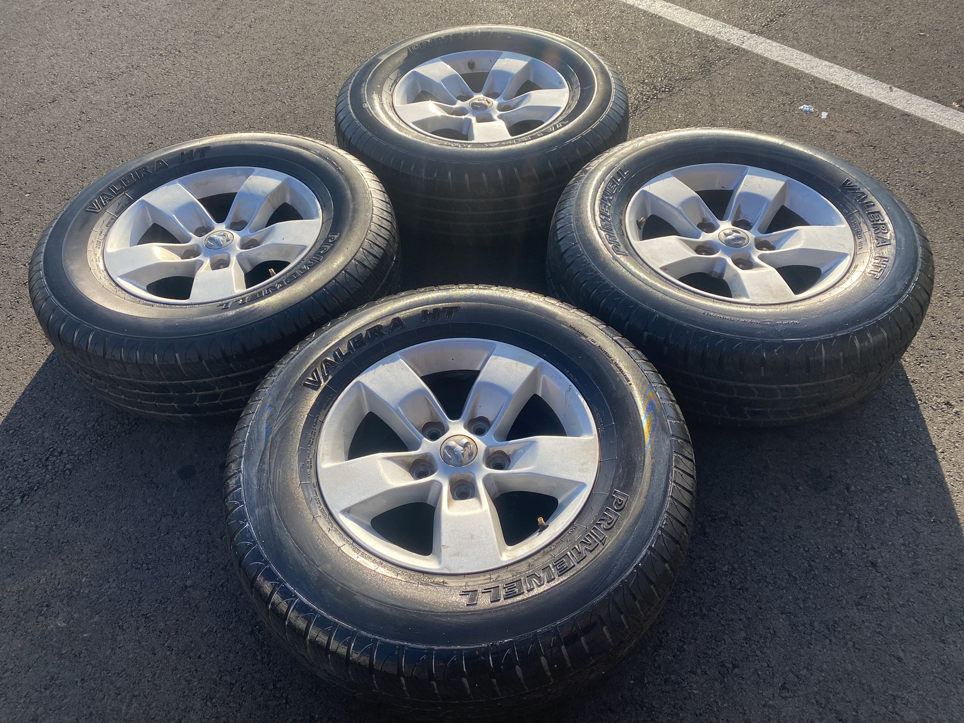 Factory 17” Dodge 1500 ram 5 lug wheels & tires