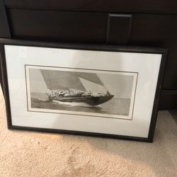 Glass  Frame  . 17 In H X 27 In W . 