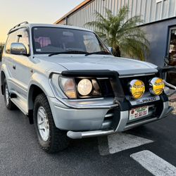 1996 Toyota Land Cruiser Prado RZ 4WD, Automatic Transmission, V3.4L Gas, 95k Original Miles Verified. JDM Import 2026, Right Hand Drive
