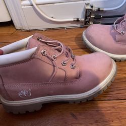Pink Timberlands Boots