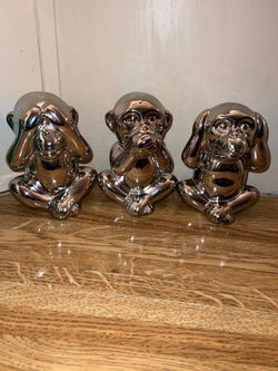 See No Evil Monkey Figurine Set of 3