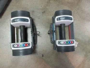 Used Sport Block Adjustable Dumbbell - Set ( Read Description )