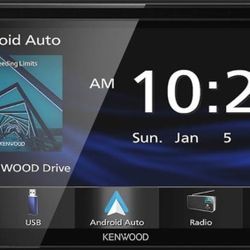 Kenwood  DDX5707S
6.8" 2-DIN DVD Receiver with Bluetooth, Apple CarPlay, Android Auto, Android Mirroring and SiriusXM Ready
