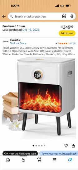 Towel warmer 25L