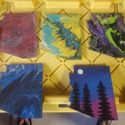 AZ Wood Cut Out Paintings