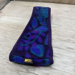 VTG REI Purple Southwest Print Fleece Winter Sports Headband Made in USA