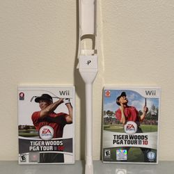 Tiger Woods Pga Tour Games With Golf Club Attachment Wii 