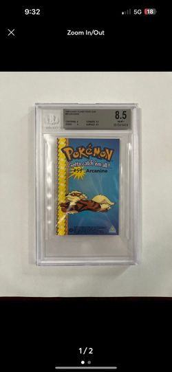 ***POP 1***1999 Candy Planet Puzzle card #142 arcanine BGS 8.5 Pokemon