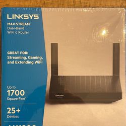 Linksys Mesh Wifi 6 Router, Dual-Band, 1,700 Sq. ft, 25+ Devices, Speeds up to 1.8Gbps - MR7350