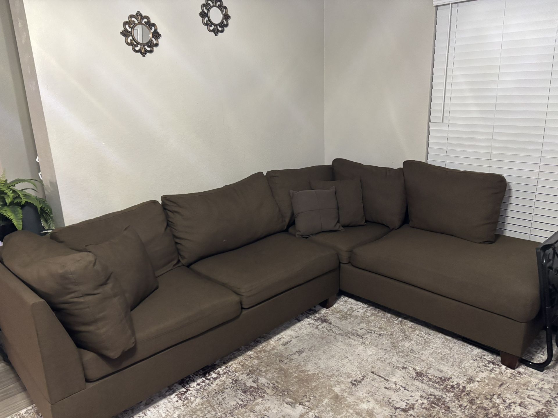 Brown Sectional
