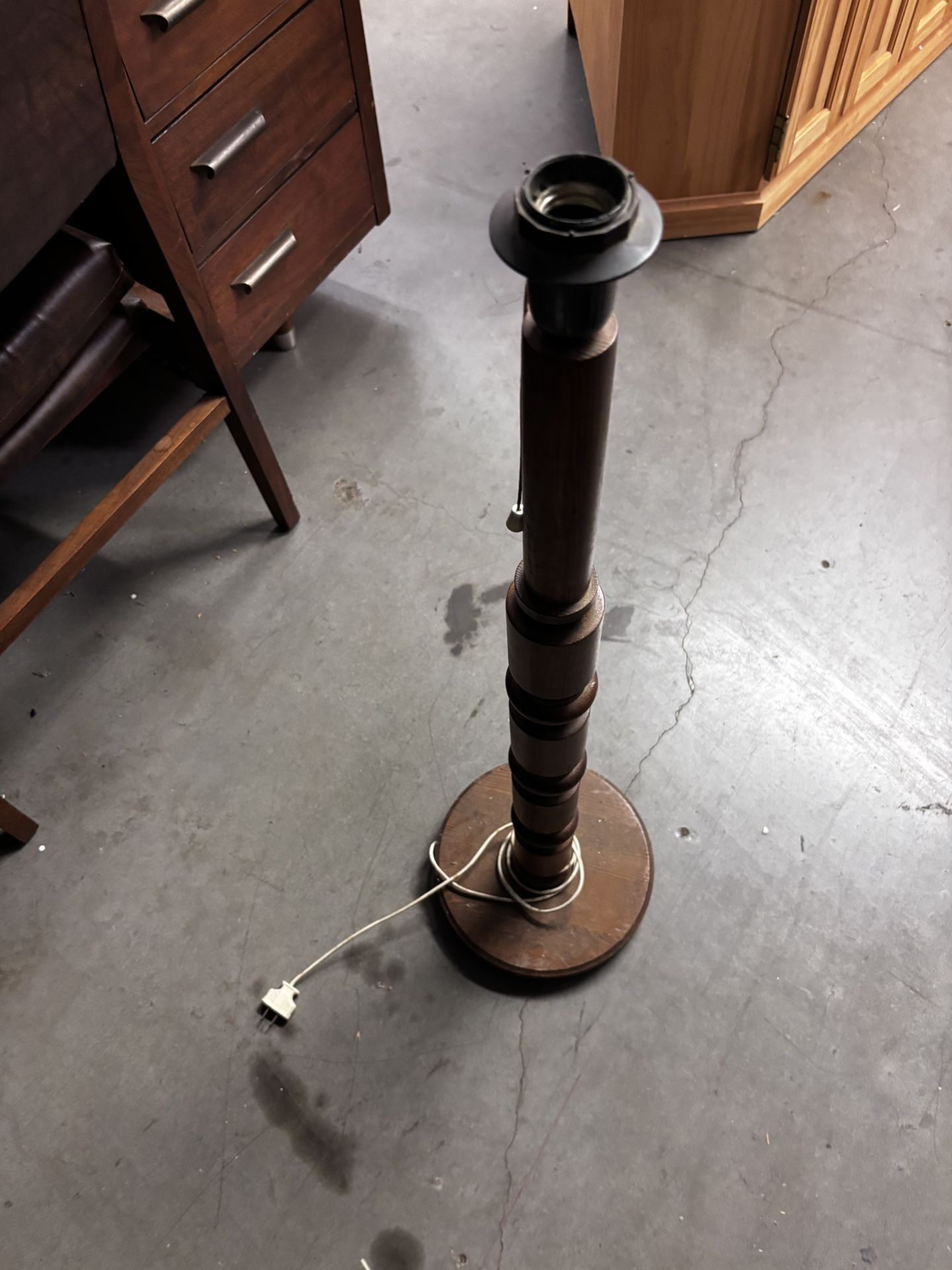 Wooden Lamp Base