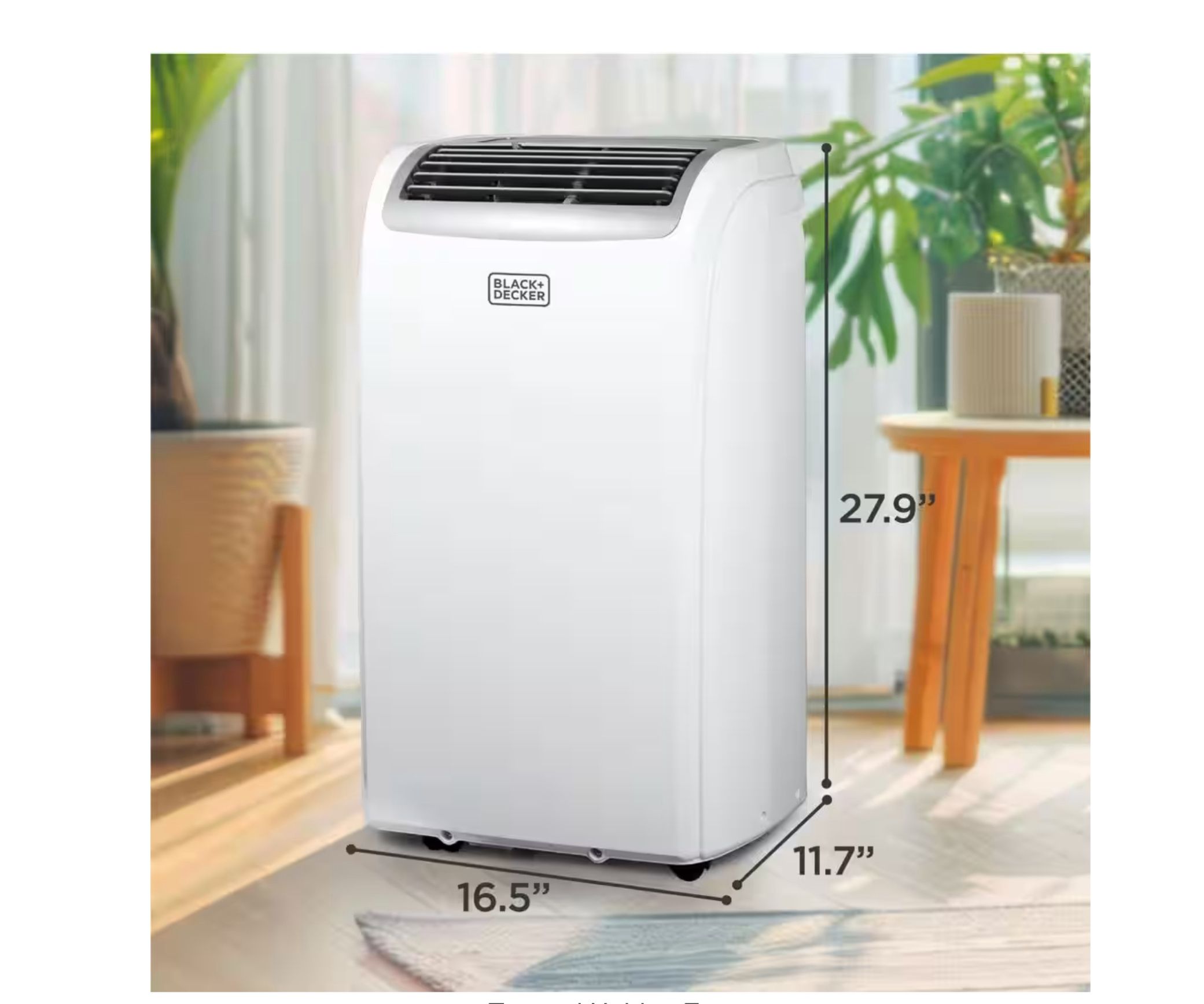 Black and Decker 14,000 BTU (10,000 BTU SACC) portable air conditioner unit