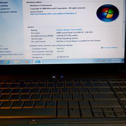 TESTED Working HP G60 Laptop 2Ghz/3GB/DVDRW