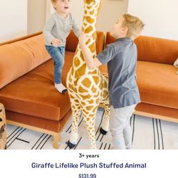 Melissa And Doug Giraffe Lifelike Plush Stuffed Animal
