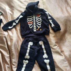 Halloween Two-piece Hoodie And Pants Set Size 2T
