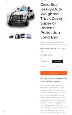 Brand new car cover for trucks