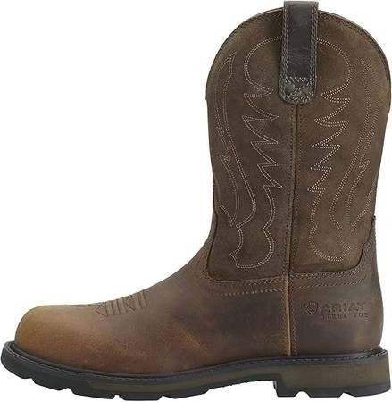 NEW Size 8 Work Boots Ariat Men Groundbreaker Wellington Pull On Steel Toe Safety Boot