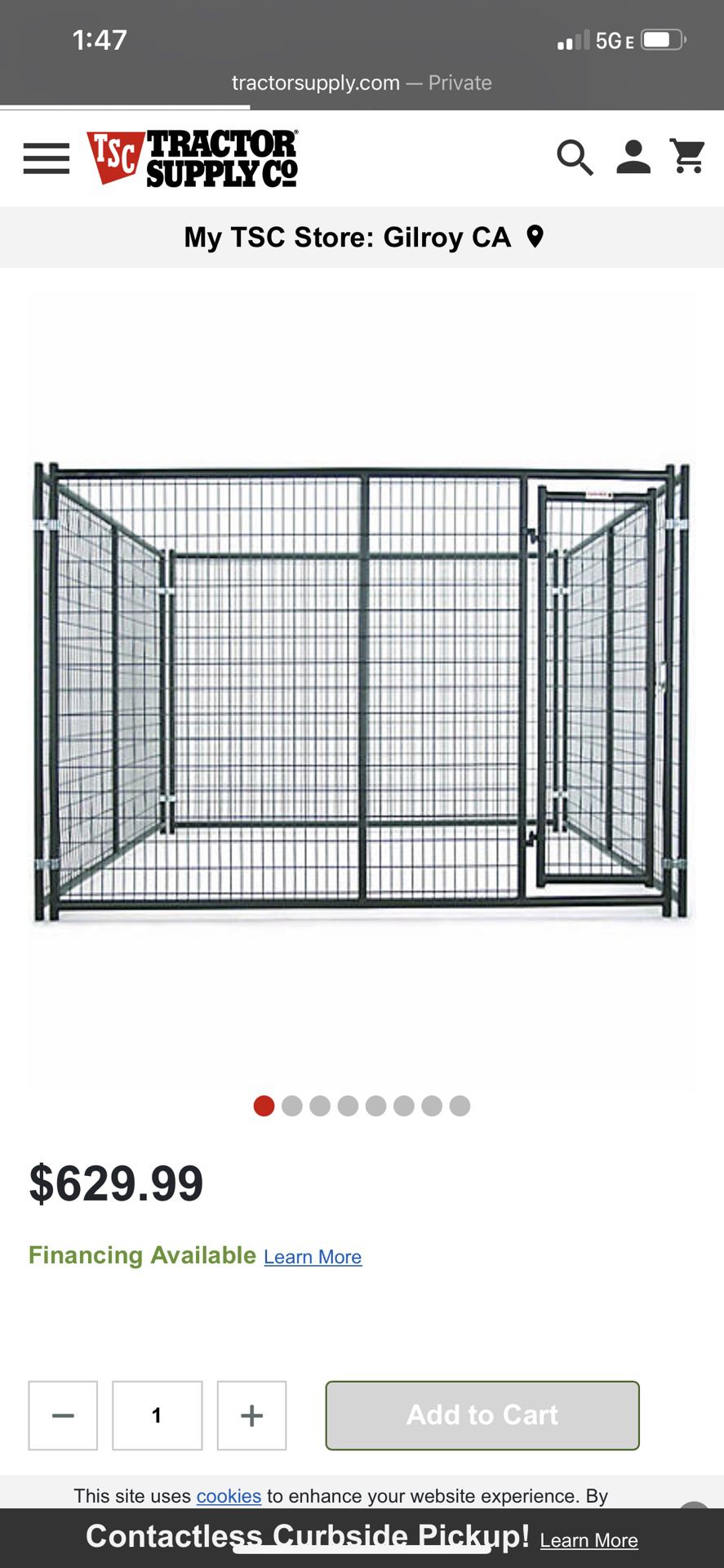 Used dog kennel great shape