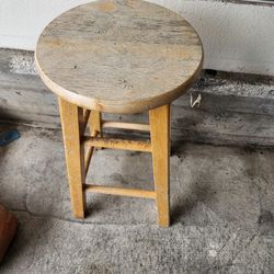 Wood stool