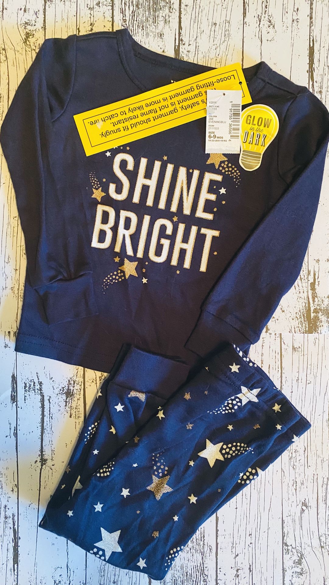 NEW 6/9 GLOW IN DARK PJ’S