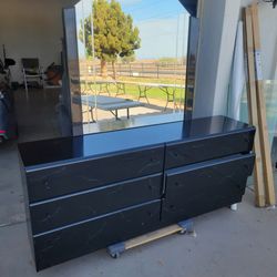 Dresser, with mirror $75.