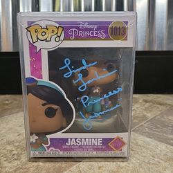 Linda Larkin Signed Disney Princess #1013 Jasmine Funko Pop! (PA)