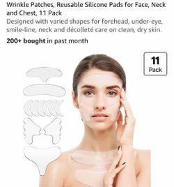 11pcs anti wrinkle reusable silicone patches, new