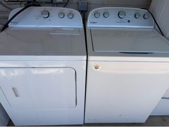 Whirlpool washer machine and electric dryer