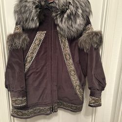 Handmaid traditional native Alaskan parka