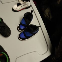 Kids Toddler Shoes Jordan's 8c Black/blue