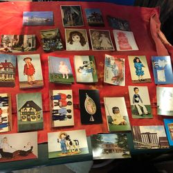 Antique Doll And Dollhouse Post Cards NOS
