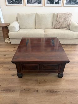 Brown coffee table