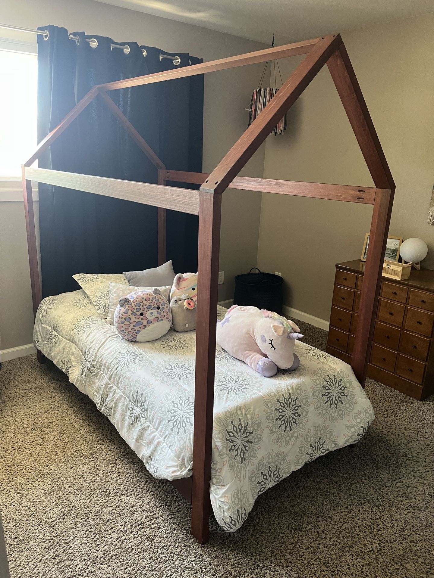 Twin Wood Bed Frame House (Need Gone By This Saturday/Sunday)