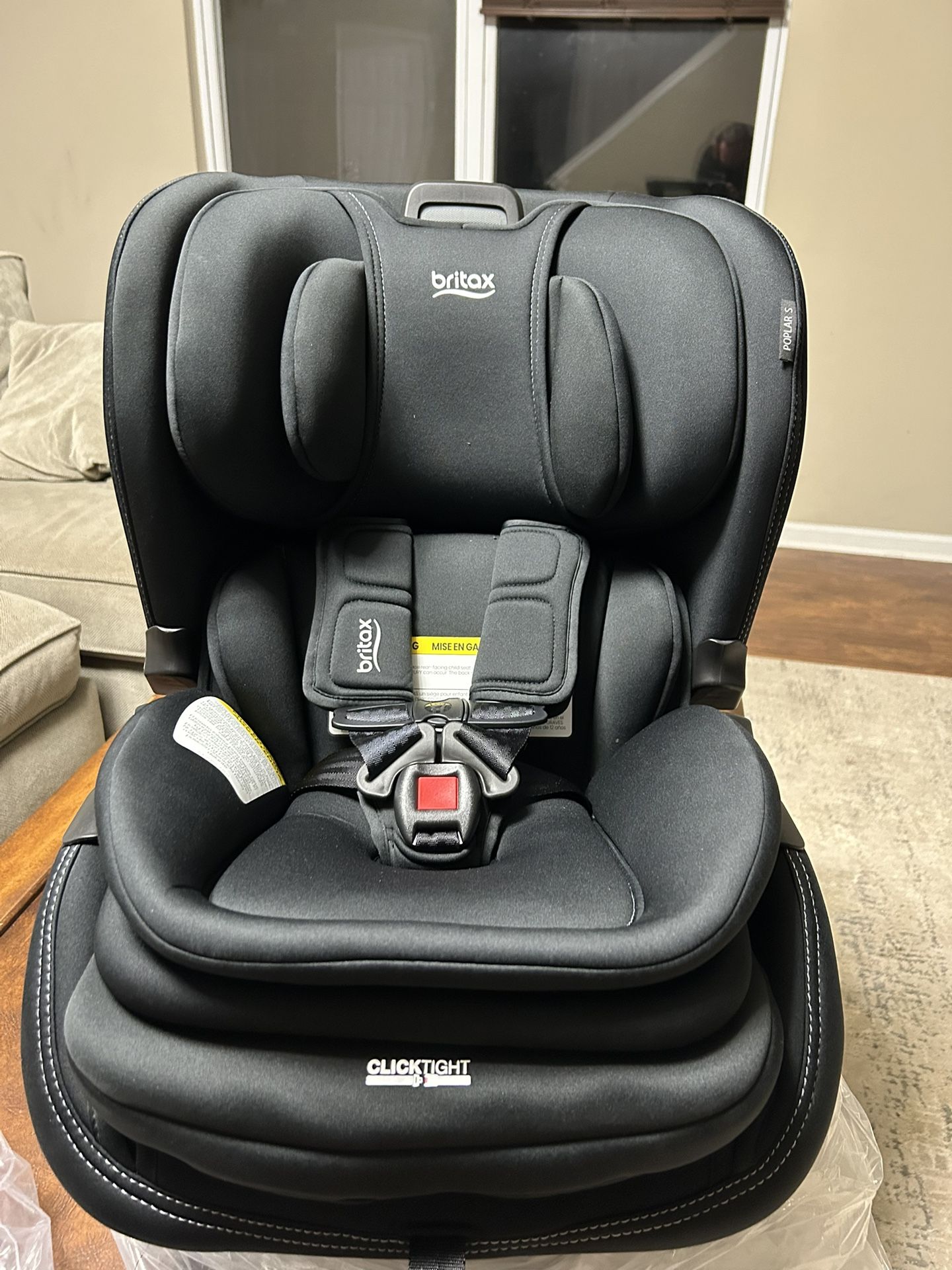 Britax Poplar Convertible Car Seat, 2-in-1 Car Seat with Slim 17-Inch Design, ClickTight Technology