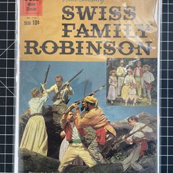 Four Color Walt Disney Swiss Family Robinson #1156 1960 Photo Cover Dell VG