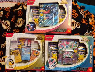 30th Poster Collection Sylveon & Greninja Ex box.