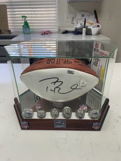 Tom Brady Signed Authentic NFL Game Ball w/ SB Rings