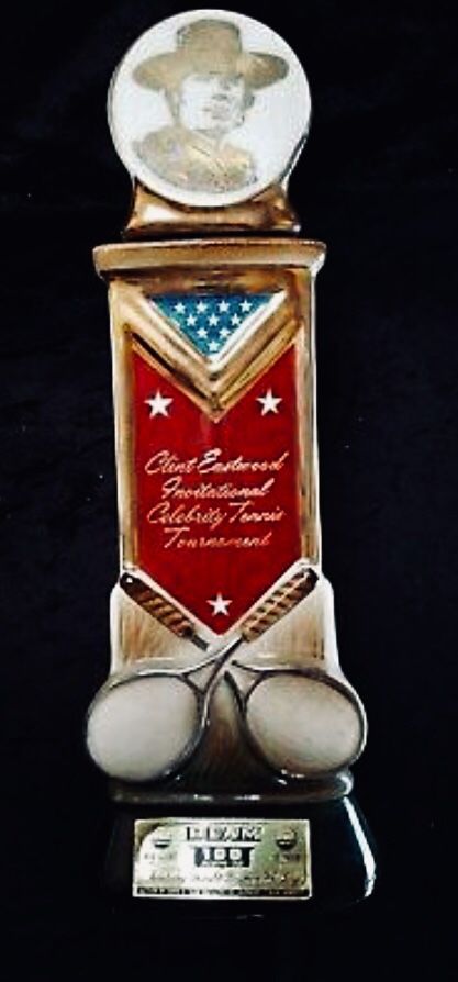 CLINT EASTWOOD INVITATIONAL CELEBRITY TENNIS TOURNAMENT 1973 Limited Trophy